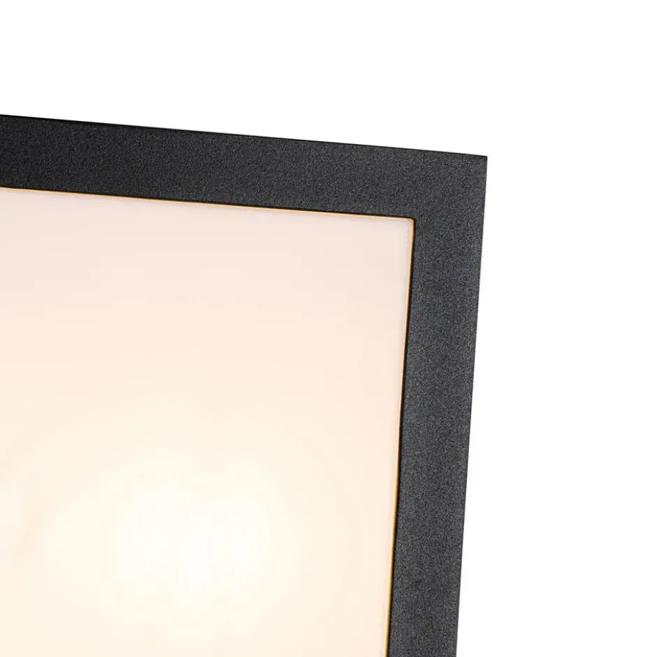 Qazqa plafondlamp jeffrey zwart e27