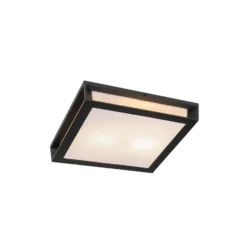 Qazqa plafondlamp jeffrey zwart e27