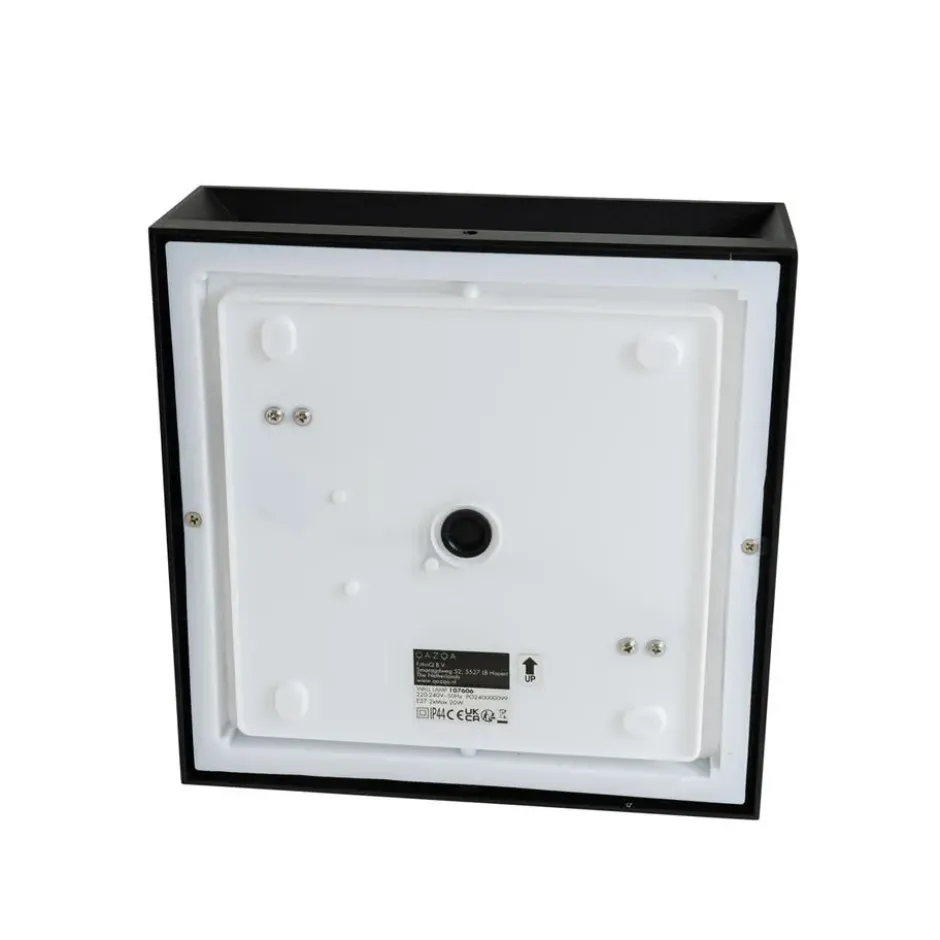 Qazqa plafondlamp jeffrey zwart e27