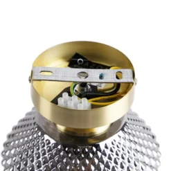 Qazqa plafondlamp karce goudkleurig e27