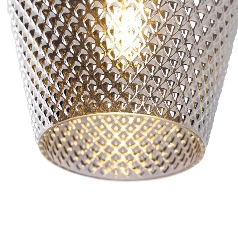 Qazqa plafondlamp karce goudkleurig e27