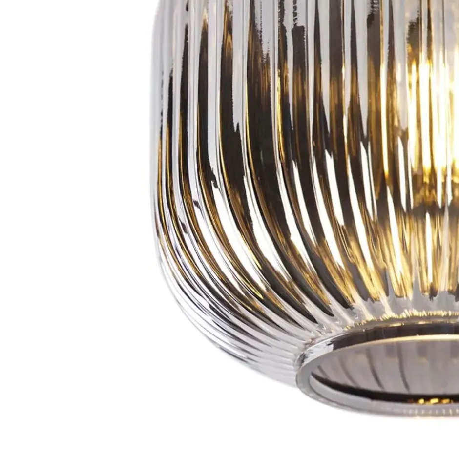 Qazqa plafondlamp karel zwart e27