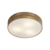 Qazqa plafondlamp luz beige e27