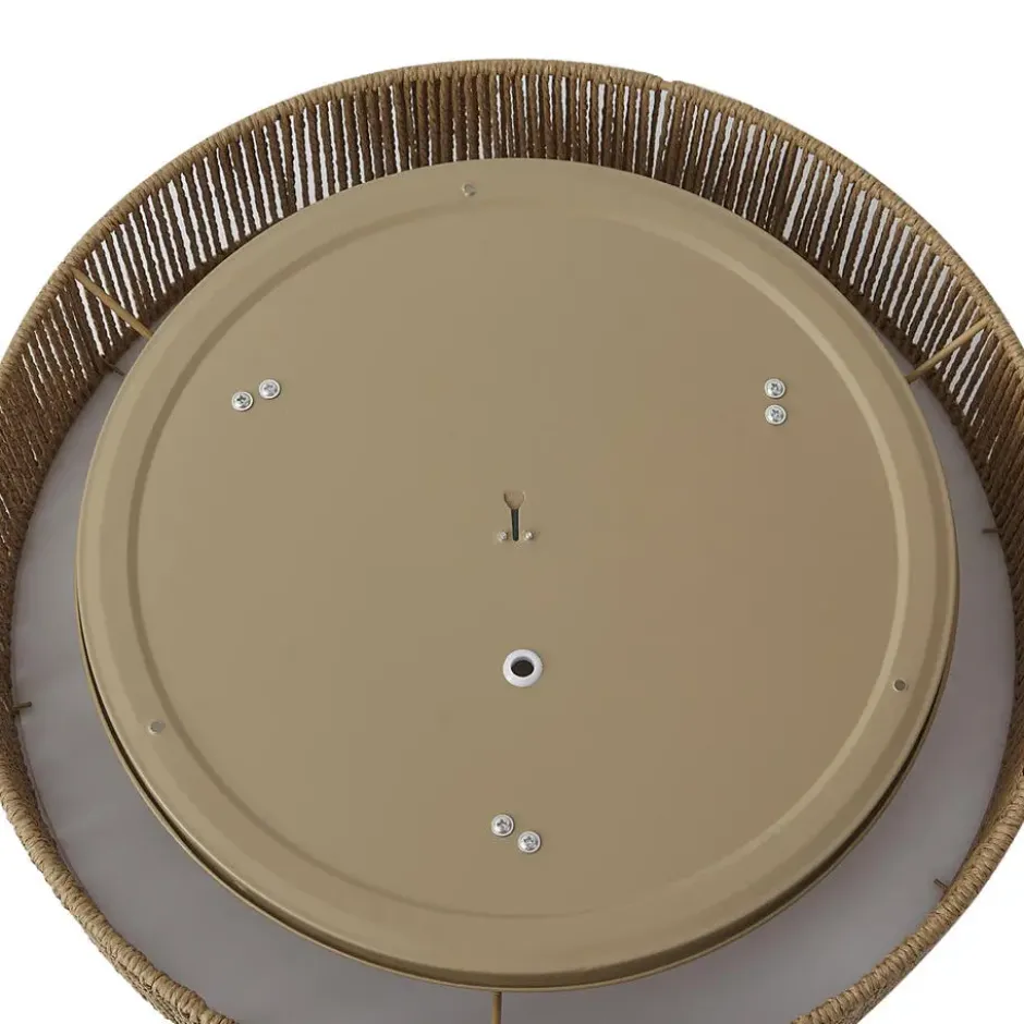 Qazqa plafondlamp luz beige e27