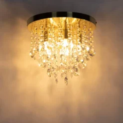 Qazqa plafondlamp medusa goudkleurig g9