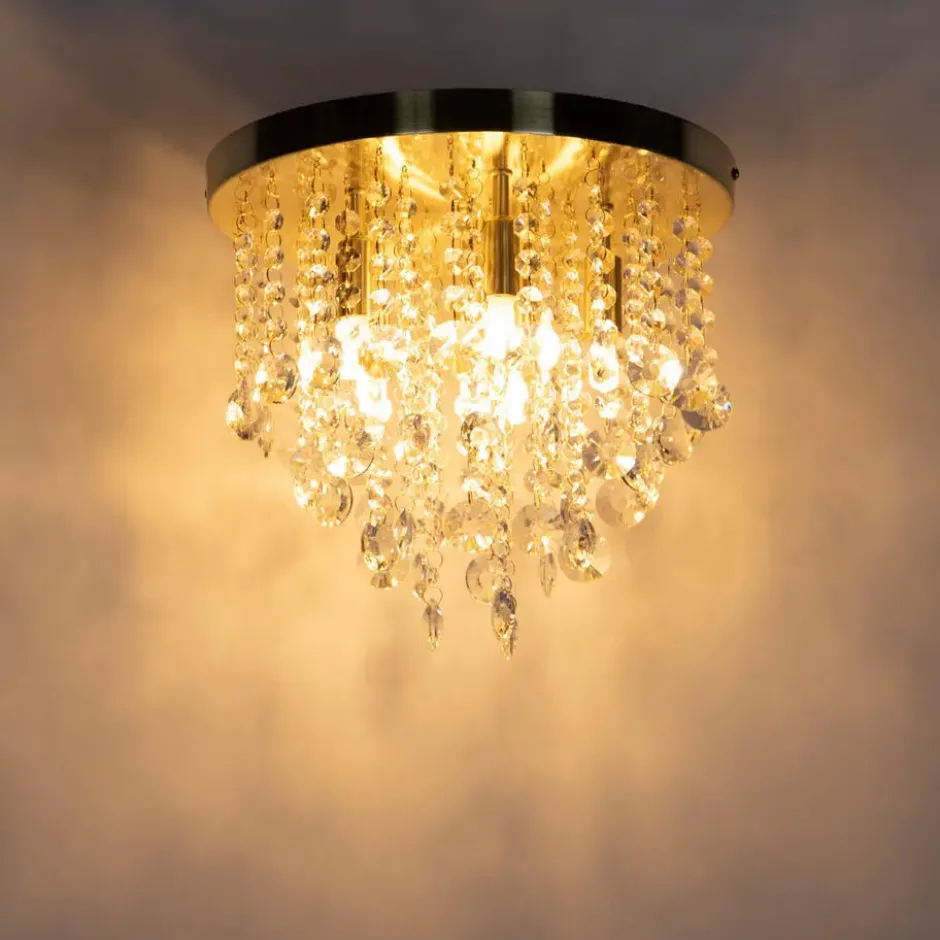 Qazqa plafondlamp medusa goudkleurig g9