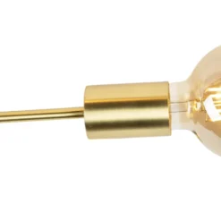 Qazqa plafondlamp met meerdere armen sydney goudkleurig e27