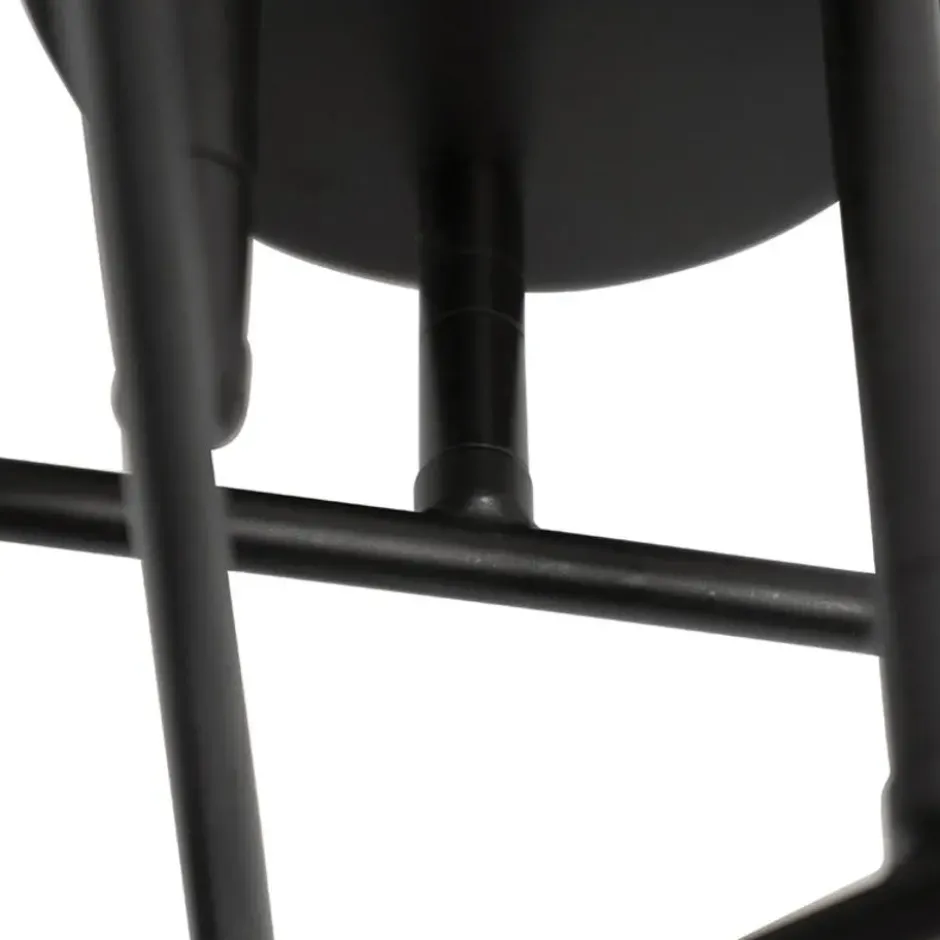 Qazqa plafondlamp met meerdere armen sydney zwart e27