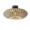 Qazqa plafondlamp ostrava zwart e27