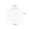 Qazqa plafondlamp pillon goudkleurig e27