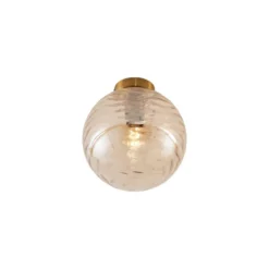 Qazqa plafondlamp pillon goudkleurig e27