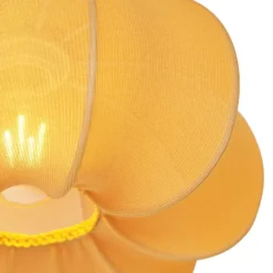 Qazqa plafondlamp plu ayesha goudkleurig e27