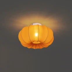 Qazqa plafondlamp plu ayesha goudkleurig e27