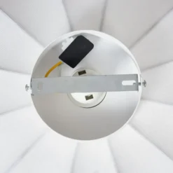 Qazqa plafondlamp plu ayesha wit e27