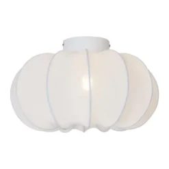 Qazqa plafondlamp plu ayesha wit e27