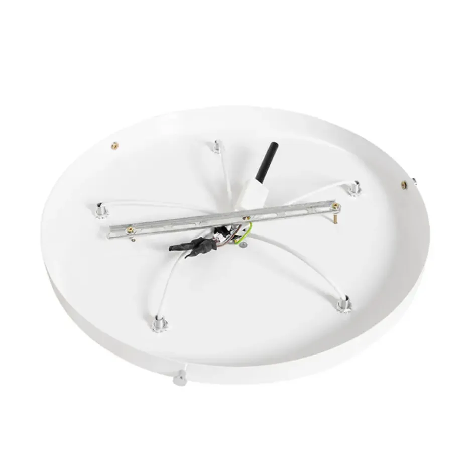 Qazqa plafondlamp plu beige e27
