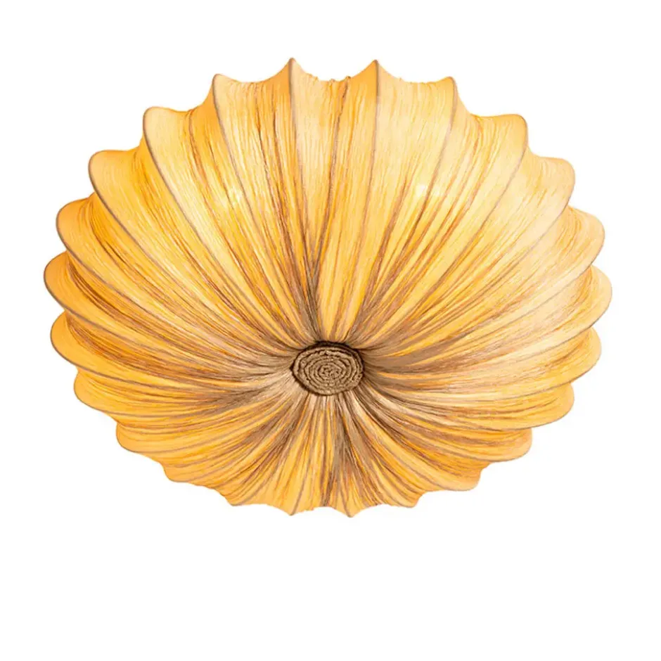 Qazqa plafondlamp plu beige e27