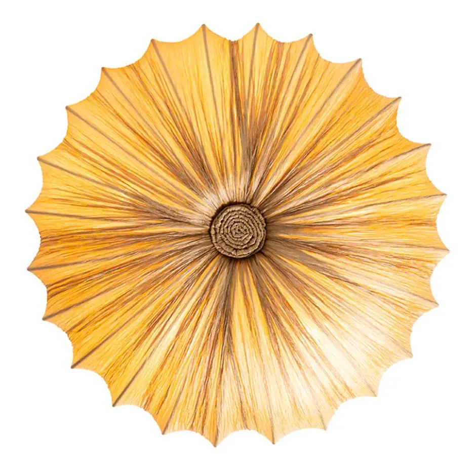 Qazqa plafondlamp plu beige e27
