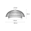 Qazqa plafondlamp pua beige e27