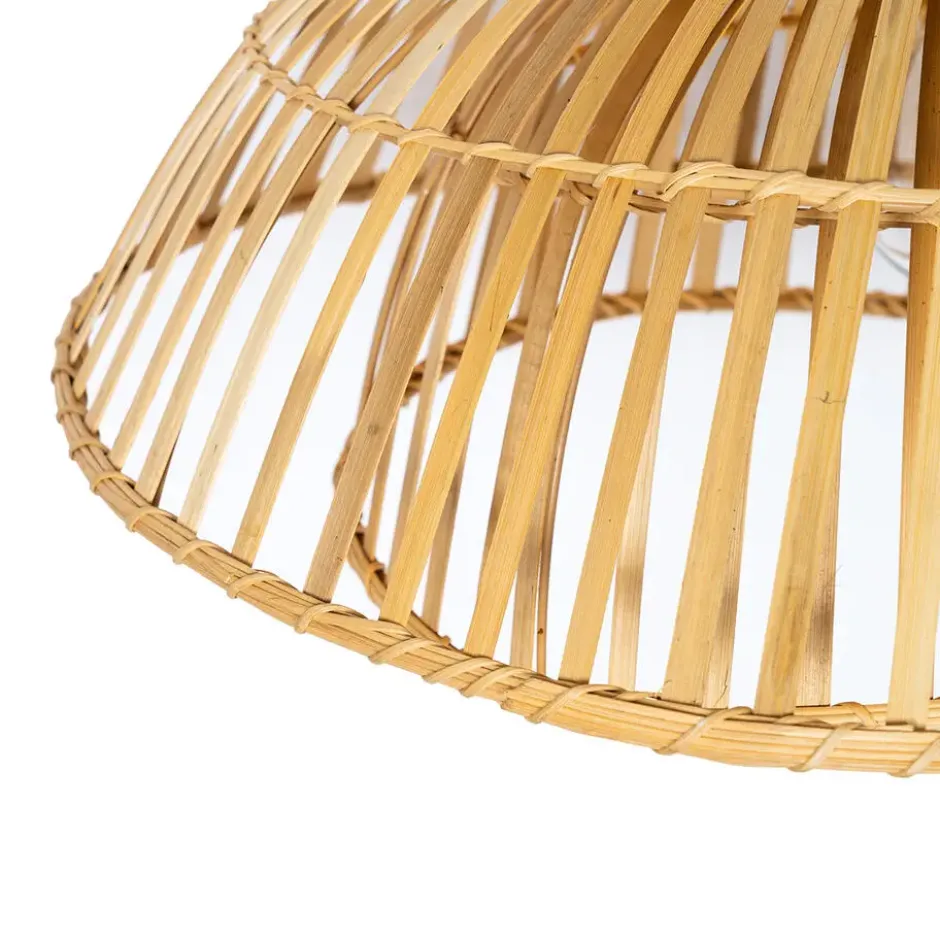 Qazqa plafondlamp pua beige e27