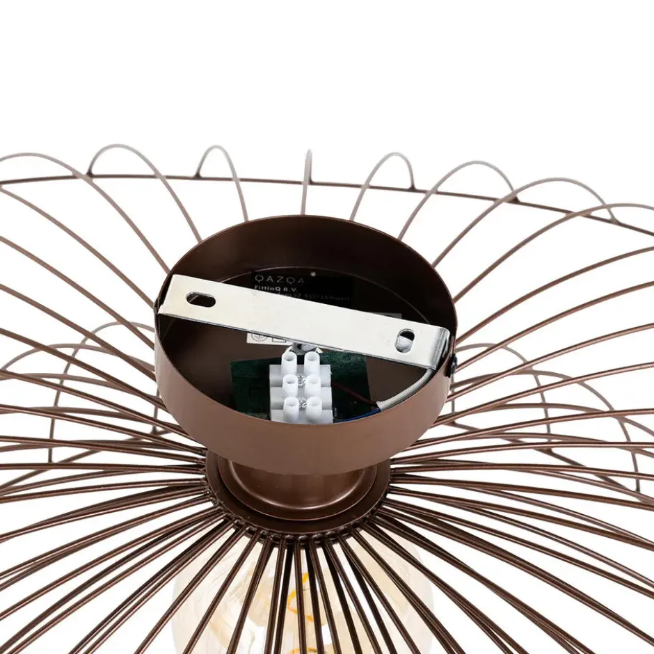 Qazqa plafondlamp pua bronskleurig e27