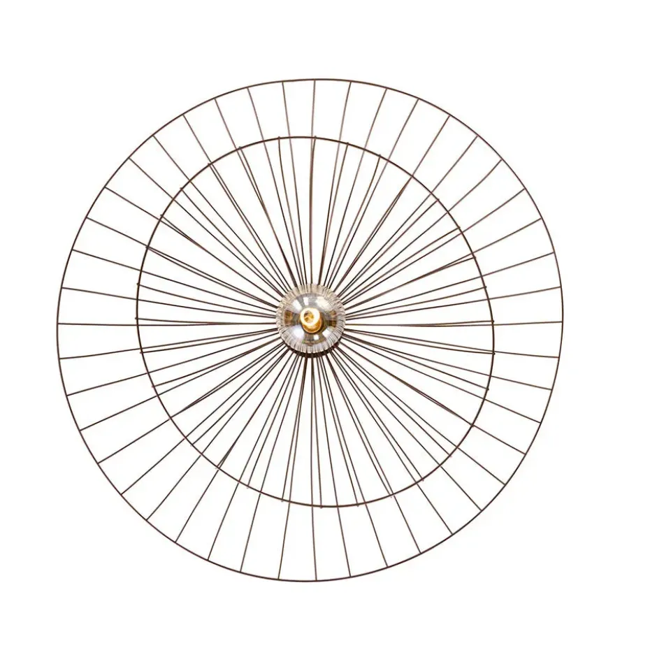 Qazqa plafondlamp pua bronskleurig e27