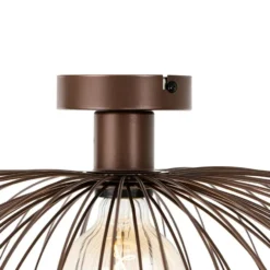 Qazqa plafondlamp pua bronskleurig e27