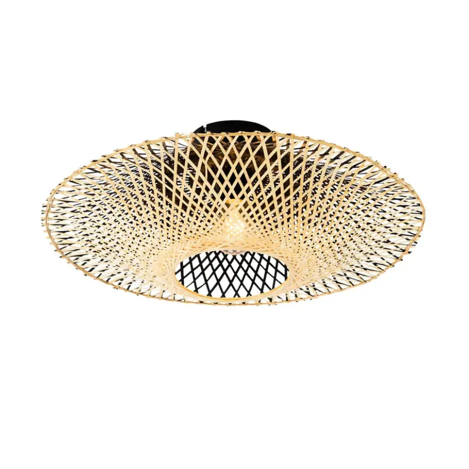Qazqa plafondlamp rina beige e27