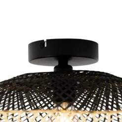 Qazqa plafondlamp rina beige e27