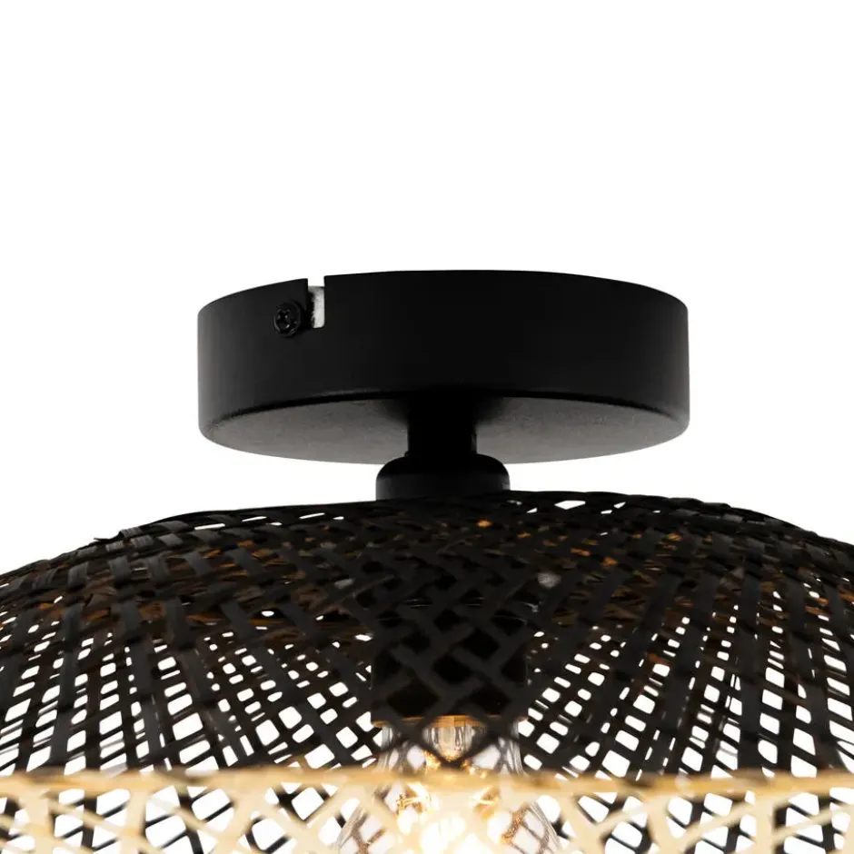 Qazqa plafondlamp rina beige e27