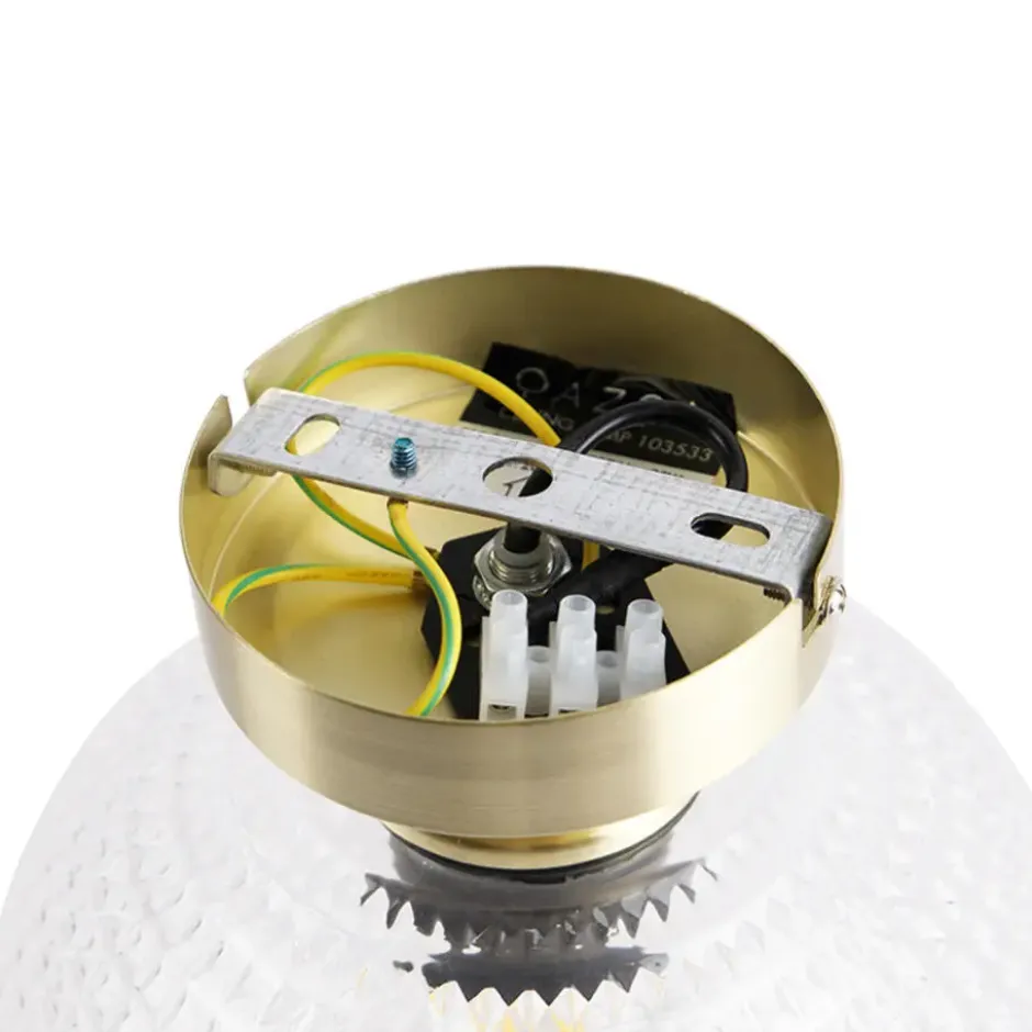 Qazqa plafondlamp sphere goudkleurig e27