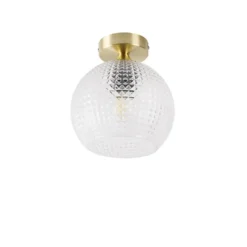Qazqa plafondlamp sphere goudkleurig e27