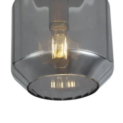 Qazqa plafondlamp stiklo goudkleurig e27
