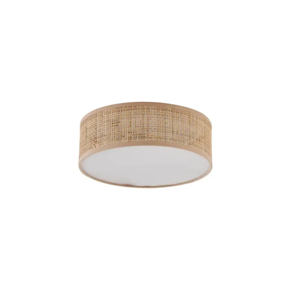 Qazqa plafondlamp trammy beige e27