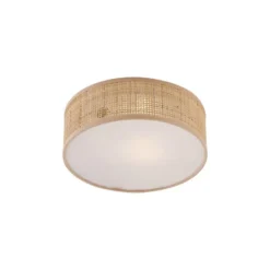Qazqa plafondlamp trammy beige e27