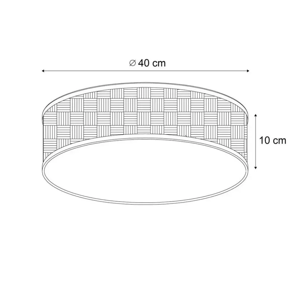 Qazqa plafondlamp trammy beige e27