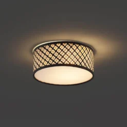 Qazqa plafondlamp tremmo beige e27