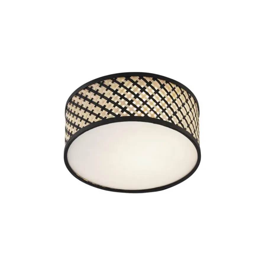 Qazqa plafondlamp tremmo beige e27