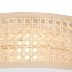 Qazqa plafondlamp tromma beige e27