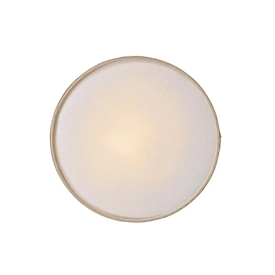 Qazqa plafondlamp tromma beige e27