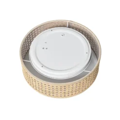 Qazqa plafondlamp tromma beige e27