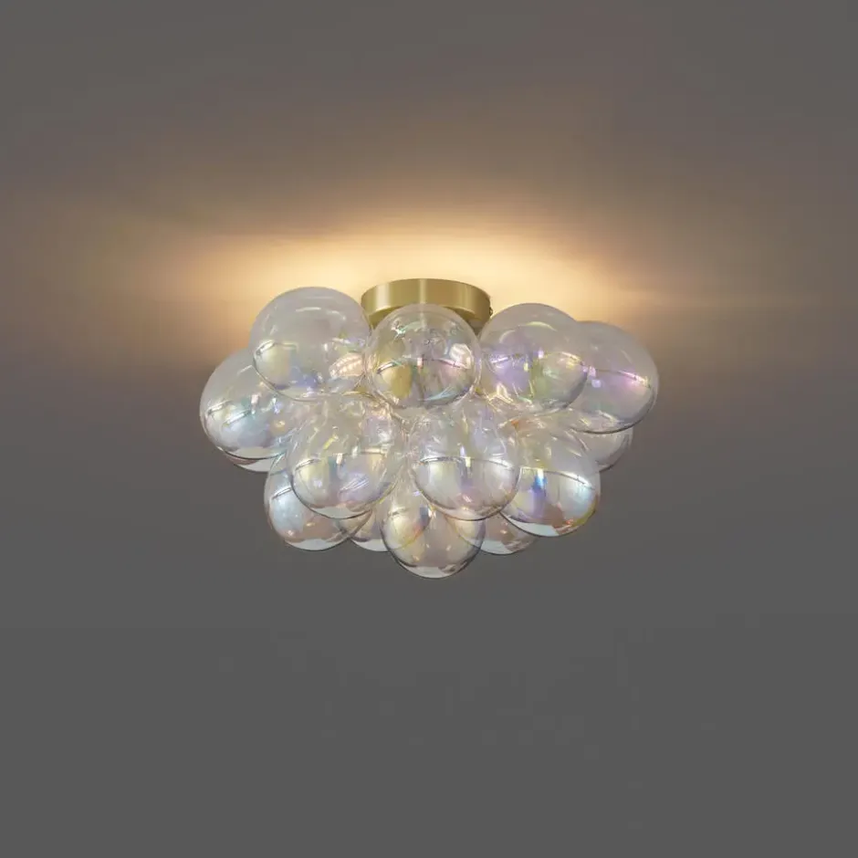 Qazqa plafondlamp uvas goudkleurig g9