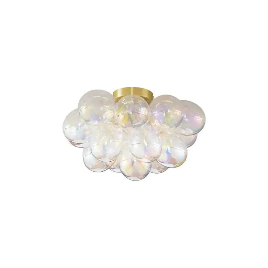 Qazqa plafondlamp uvas goudkleurig g9