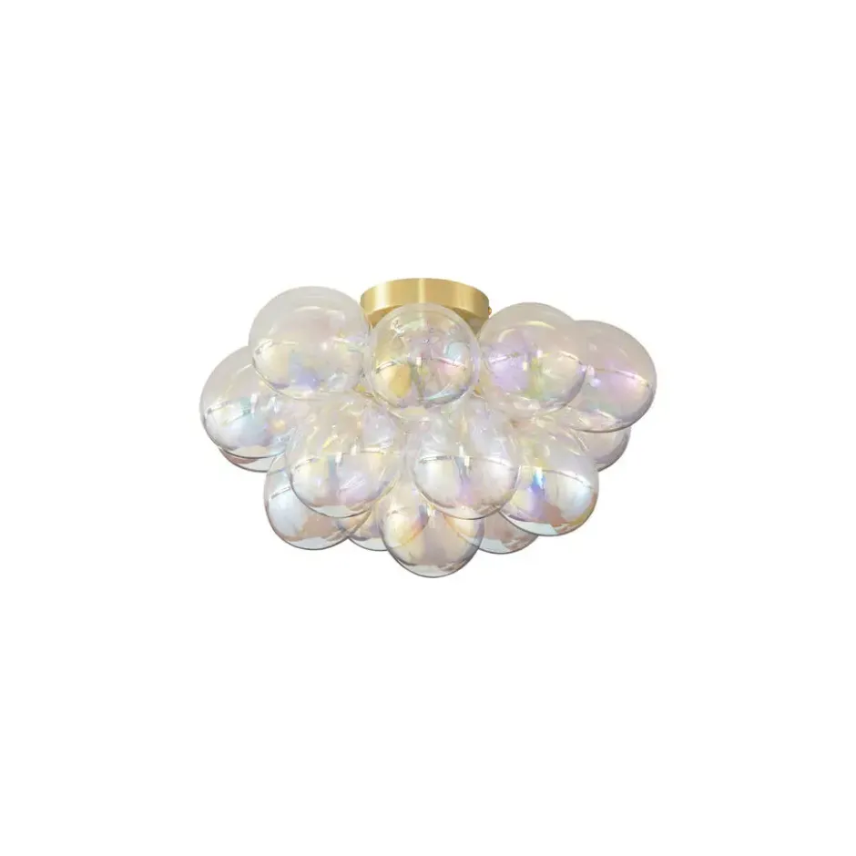 Qazqa plafondlamp uvas goudkleurig g9