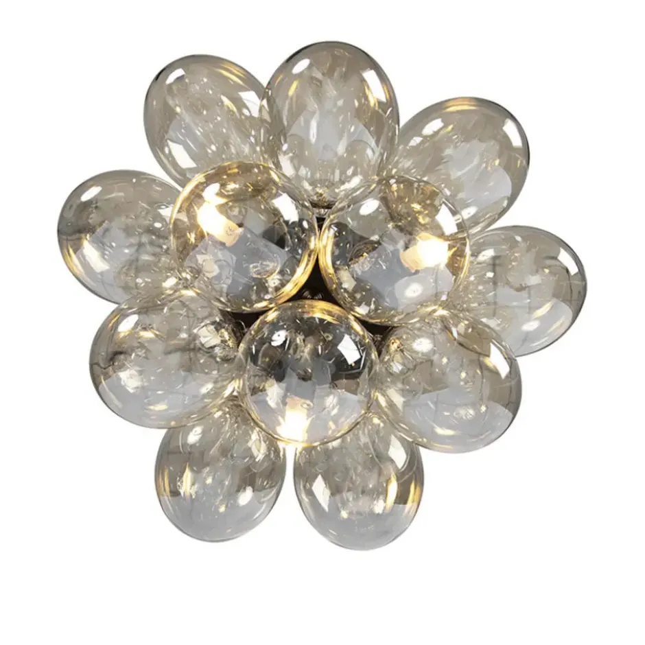 Qazqa plafondlamp uvas goudkleurig g9