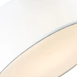 Qazqa plafondlamp van stof drum led wit geïntegreerde led