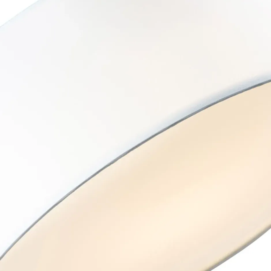 Qazqa plafondlamp van stof drum led wit geïntegreerde led