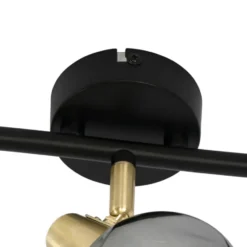 Qazqa plafondlamp vidro goudkleurig e14