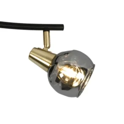 Qazqa plafondlamp vidro goudkleurig e14
