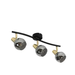 Qazqa plafondlamp vidro goudkleurig e14